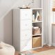 Dresser dormitor dormitor living mobilier 4 uși dulap 50x24x106 cm alb PN02