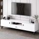 Stand TV, suport multifuncțional 120x30x40 cm alb RT11